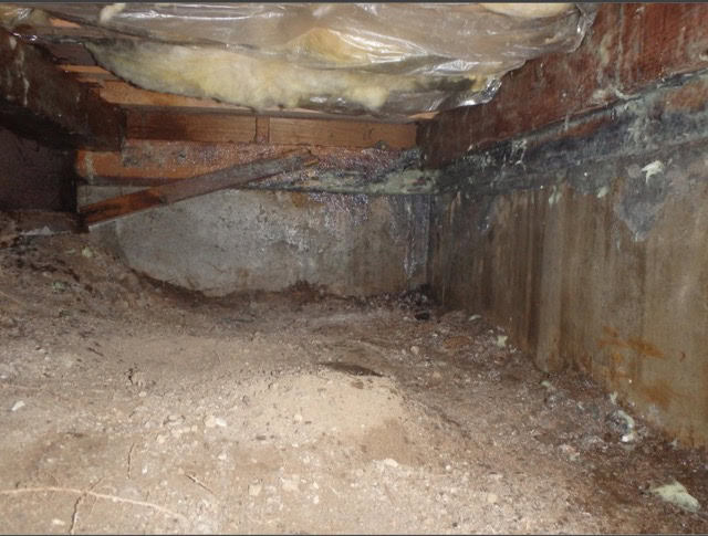 東京都町田市にある築25年の一戸建て住宅の基礎補強工事の施工前画像