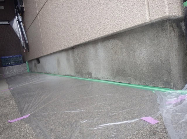埼玉県新座市にある築23年の基礎の補強前